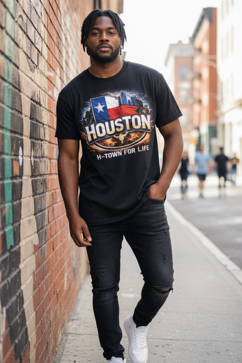Houston Hood Tee Men's
