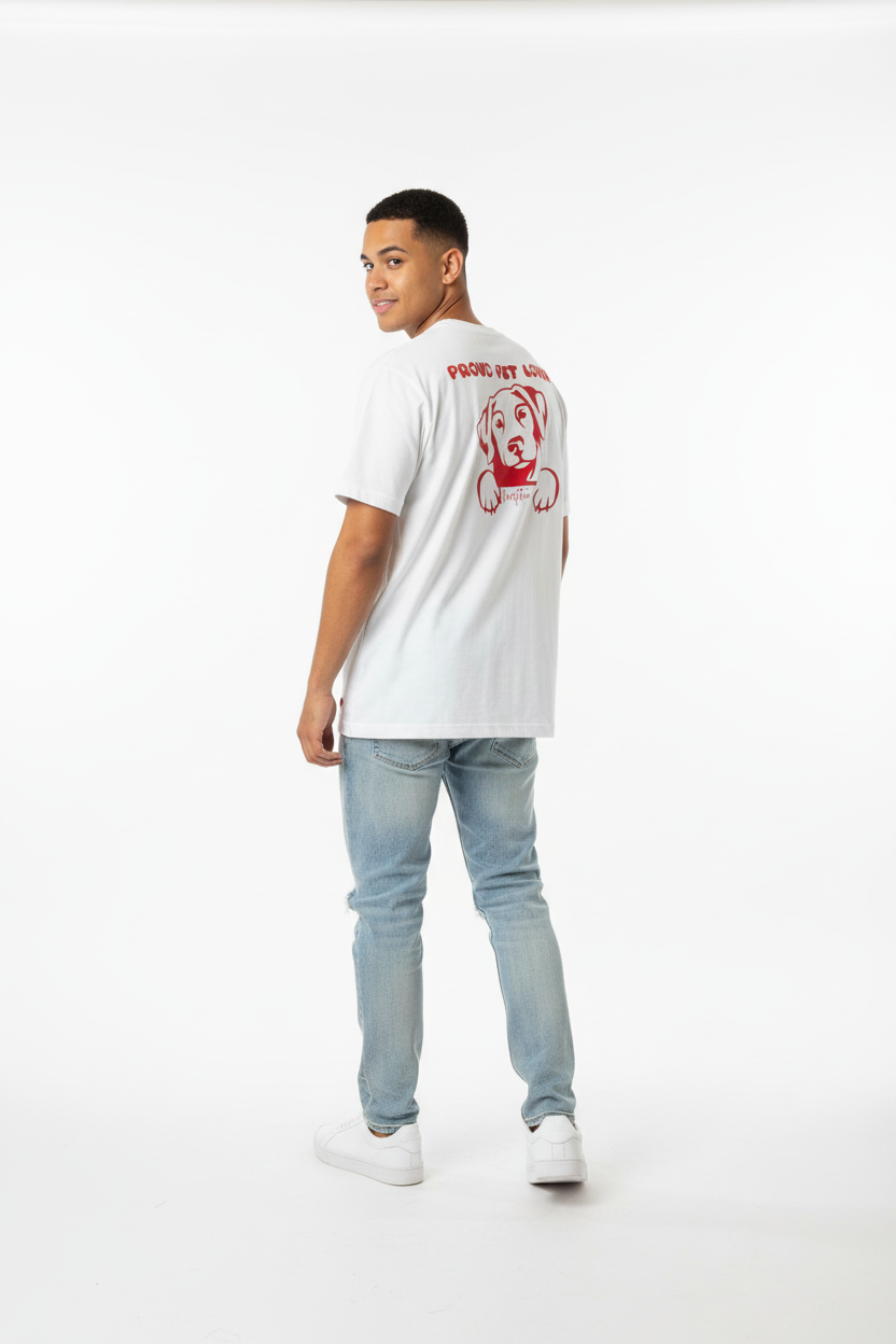 Umpteen Proud Pet Lover graphic tee mock photo
