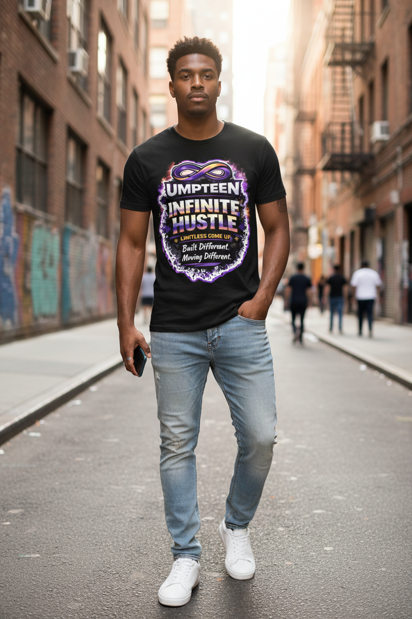 Infinite Hustle Tee Mockup